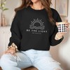 Sulayesh Christian Be The Light Sweatshirts for Women Religious Faith