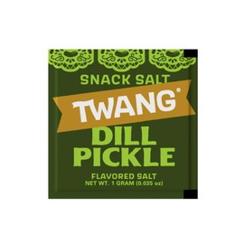 Twangerz Snack Topping, Pickle, 1 Gram Packets (Pack of 200)