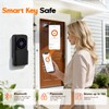 Smart Key Lockbox, Weatherproof & Portable Key Safe Outdoor, Master