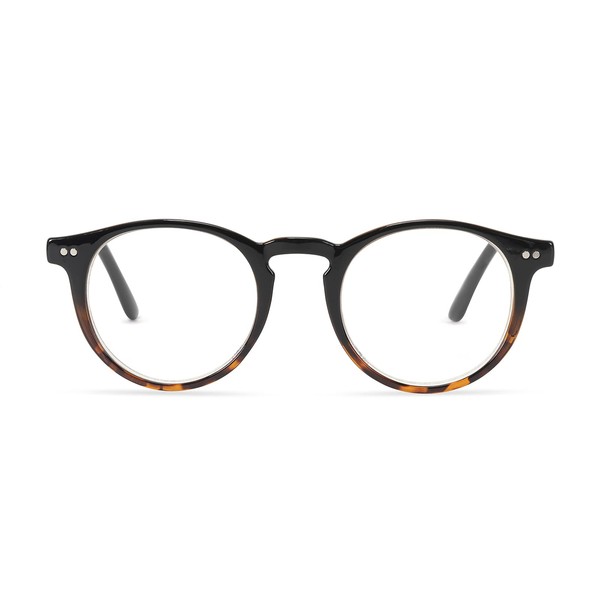 Compliments by DIFF Eyewear - Chase - Gafas de lectura con bloqueo de luz azul UV400 para hombres y mujeres, Negro (Black Tortoise), M