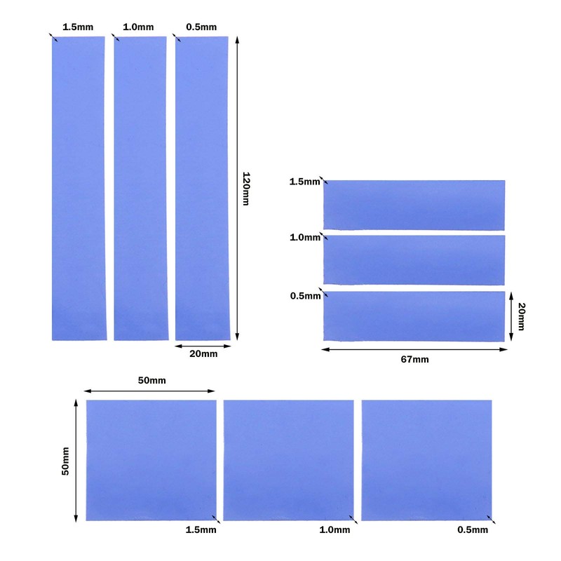 EMSea Set mit Thermostempeln, verschiedene Gr??en, f1r K1hlung, Fahrer, W?rmeverteiler,