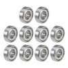 sourcing map R4ZZ Deep Groove Ball Bearing 1/4-inchx5/8-inchx0.196-inch Shielded Z2
