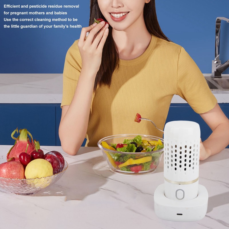 Vegetable Washing Machine Multifunction Wireless USB Charging Auto Capsule Fruit