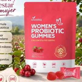 Probiótico Femenino En Gomitas Vegano 60 Piezas Plus