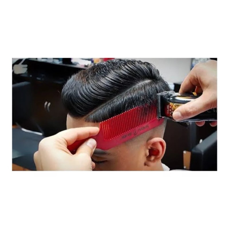 Flattop 7 Peines Barberia Flat Top Plus Con Cerdas Onduladas