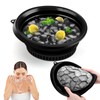 Welltop Face Bowl for Ice, Collapsible Silicone Facial Cold Plunge