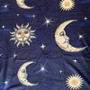 Celestial Moons Anti-Pill Premium No-Sew Throw Fleece Fabric Kit (72x60)