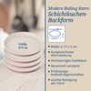 Dr. Oetker Schichtkuchen-Backform Baking - Retro Design, runde Kuchenform mit