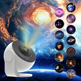 Planetarium Projector for Bedroom, XFWOJOO 13 in 1 Star Projector Galaxy Light, Nebula Night Light Milky Way Projector with Timer, LED Space Galaxy Lamp Room Decor for Adults Kids Christmas Gift