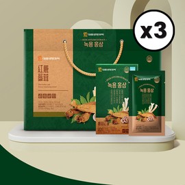 Daewoong Life Science Antler Red Ginseng Family Health Dual Care 70ml x 30 packs x 3 boxes Vitality Care Thank You Gift / 대웅생명과학 녹용홍삼 가족건강 듀얼케어 70ml x 30포 x3박스 활력케어 감사 선물