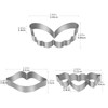 8PCS Heart Shaped Cookie Cutter Set Valentines Cookie Mold Variety