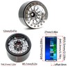 TxxRcss Rc 1.9 Inch Beadlock Wheel Negative Offset 8mm Aluminum