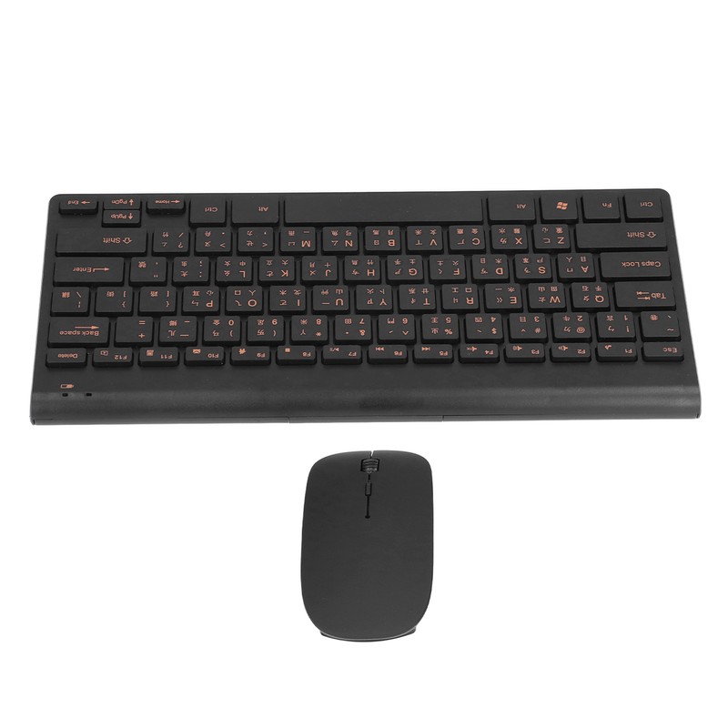 Chinese English Keyboard 78 Keys 2.4G Wireless Keyboard Mouse Combo