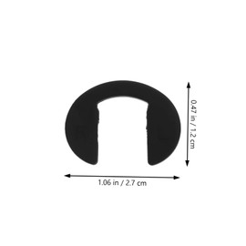 Healvian 10pcs Nose Pad Glasses Accessories Glasses Nose Grips Nose Bridge Pads for Glasses Nose Clip for Glasses Cushion Glasses Clear Retainer from Eyeglass Pads for Nose Black