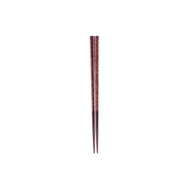 Kawai 109121 Chopsticks Wakasa Lacquer Thin Snow Sasame Yuki, Pink,