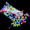 ANCLLO 100pcs Colorful Round Shaped Fishing Beads