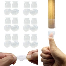 Silicone Chair Leg Floor Protectors Small Fit 0.8”to1.3” Furniture Table Feet Cover Anti-Slip Bottom Chair Leg Caps for Hardwood Floors Prevent Scratches No Noise,8Pack