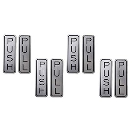 Be The Bestest Brushed 304 Grade Stainless Steel Premium Push/Pull Set Door Vertical Sign 5 x 1.5 inch Stylish (Pack of 4)