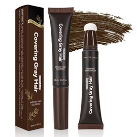 Root Touch Up Hair Color Pen for Men & Women - Coffee Beard Dye, Mustache Color & Hair Concealer - Instant Gray Coverage (0.67 fl oz)