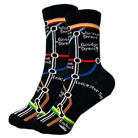 4-7 Socks London Underground Map Socks Mid Calf Gifts Women London Souvenirs