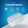 10 Pack Double-Sided Clear Nail Brush - Nail Cleaning and