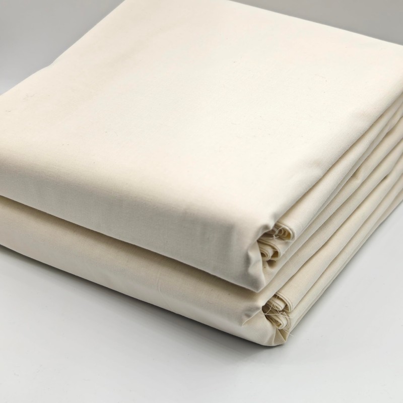 Muslin Fabric Unbleached, 100% Cotton, 5 Yards x 62" Wide