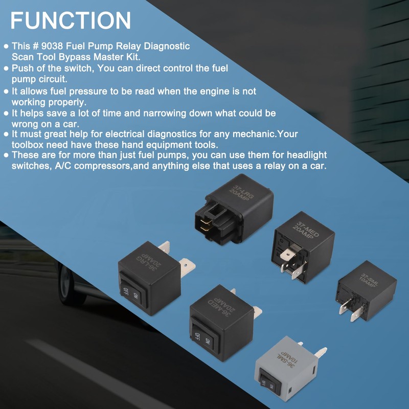 9038 Diagnostic scan Tool Bypass Master kit 9038 Relay Bypass