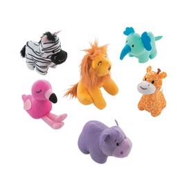 Fun Express 1ST ZOO PLUSH ANIMALS - Toys - VBS Vacation Bible School Supplies/Decor - 12 Pieces