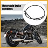 Partuto 90cm 35.43" Motorcycle Braided Brake Clutch Oil Hoses Line