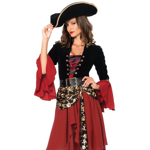 LEG AVENUE Damen Cruel Seas Captain Kost me, Black &