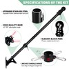 Open Flag with Pole Kit – 42x12 Inch Vertical Double-Sided