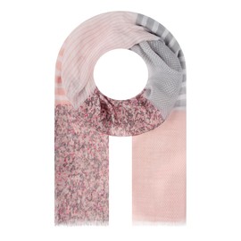Majea - Women's Slim Neck Scarf, Thin Scarf, Fine Neckerchief, Summer Women's Scarf, Women's Stole (880060), Pink (pink 1)