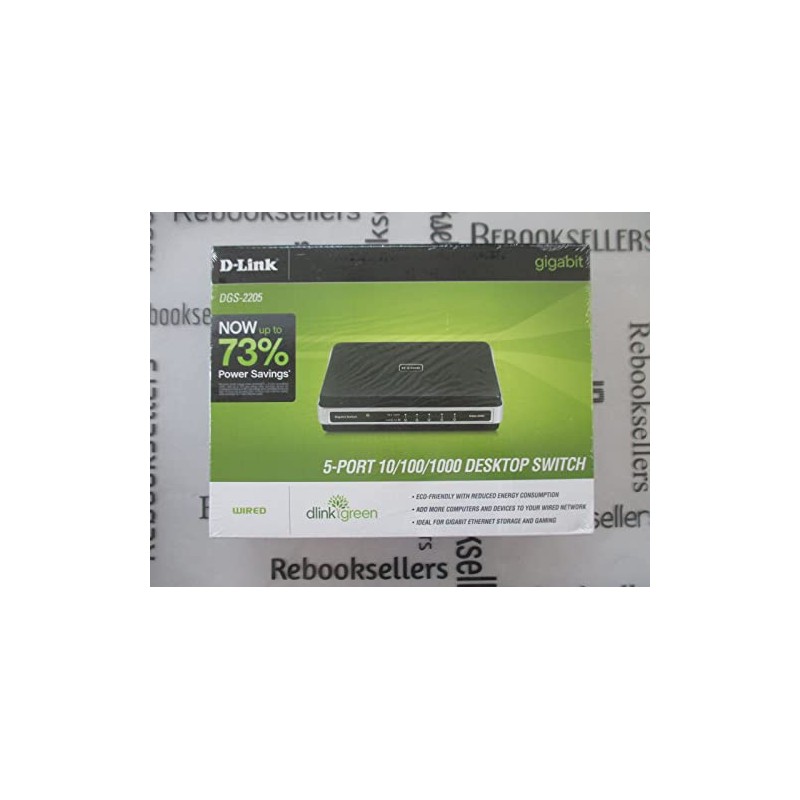 D-Link DGS-2205 5-Port 10/100/1000 Desktop Switch