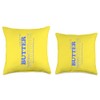 Butter Stick - Blue funny Throw Pillow