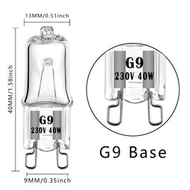 VINBE Ampoule Halogen G9 T4 25W JCD Bi-Pin 350LM 230V Dimmable 2700K Warm White for Chandeliers, Cabinet Lights, Landscape Lights, Wall Lights (12 Packs)