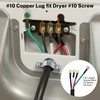FIRMERST 4 Prong Dryer Cord 15 Feet, 10 Gauge 30