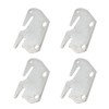 ZYAMY 4pcs Universal Wood Bed Rail Hook Plates, Bed Frame