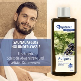 Spitzner Sauna Infusion Wellness Elderberry Cassis (190 ml) Concentrate
