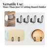 Under Cabinet Cutting Board Holder Stand Rack, No Drill Adhesive
