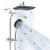 10" Rain Shower Head with Handheld, High Pressure Boosting Rainfall