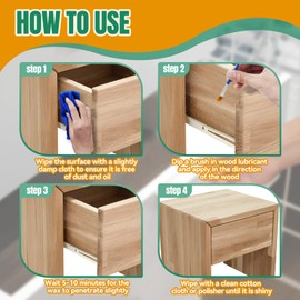 WANJAO 200g Wood Lubricant, Drawer Slide Lubricant Wax Multi-Purpose Wood Lubricating Paste Eliminates Noise Suitable for Furniture, Drawers, Sliding Doors, Cabinets, Window Track, Guitars