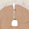 Saro Lifestyle Cotton and Jute Ruffled Tree Skirt Natural 72"