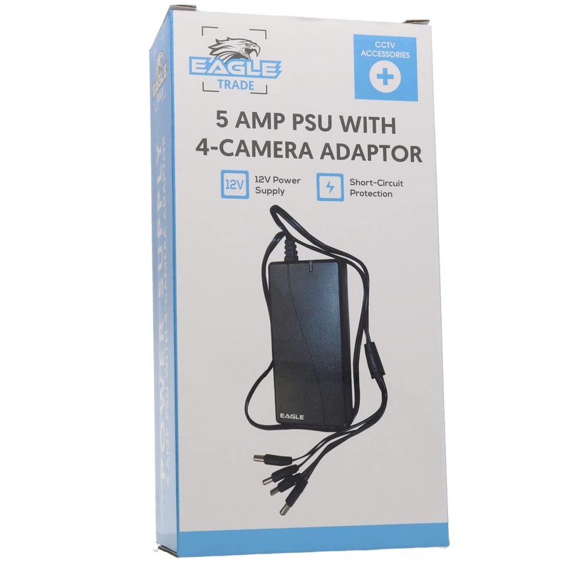 kenable CCTV Camera Power Supply 12V 5A 5000mA PSU with
