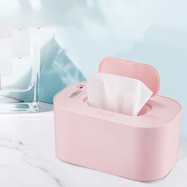 Baby Wipe Warmer with Adjustable Temperature Control, Soft LED Light for Easy Night Use Large Capacity Evenly Heated for Gentle Comfort Leak Proof Design Ideal for Diaper Changes