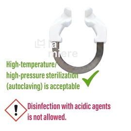 LA MIERE - Abrazadera de anillo de matriz seccional dental, clip de resorte para resorte, anillos de abrazadera ortodóntica de níquel y titanio en autoclave, contorneado seccional (R6 blanco, 1 unidad