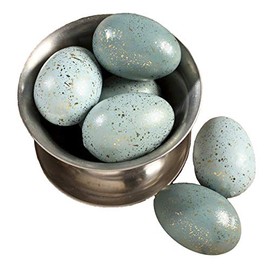 Bethany Lowe Designs Gold Speckled Aqua Easter Eggs Decoration