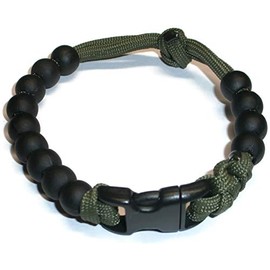 RedVex Pace Counter Bead Bracelet - (ungutted paracord model) - Choose Your Color and Size - Customization Available