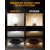 NSDXCT 9005/HB3 Halogen High Beam Headlight Bulb+H11 Low Beam Light