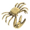 iplusmile Retro Copper Crab Statue Small Desktop Ornament Home Decor
