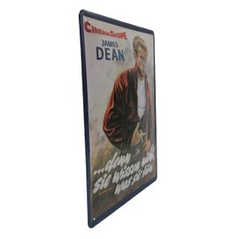 30 x 20 cm Retro Tin Sign Suitable for James Dean Film Fans, Decorative Cinema Sign, Embossed Sheet Steel